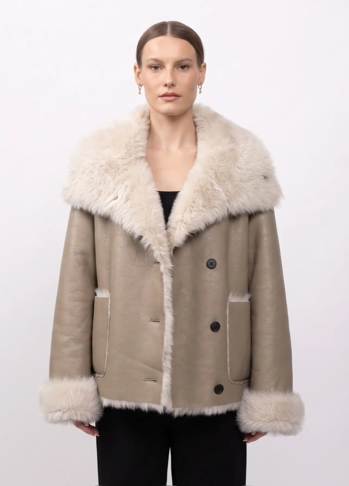Manteau Cuir FauxFur